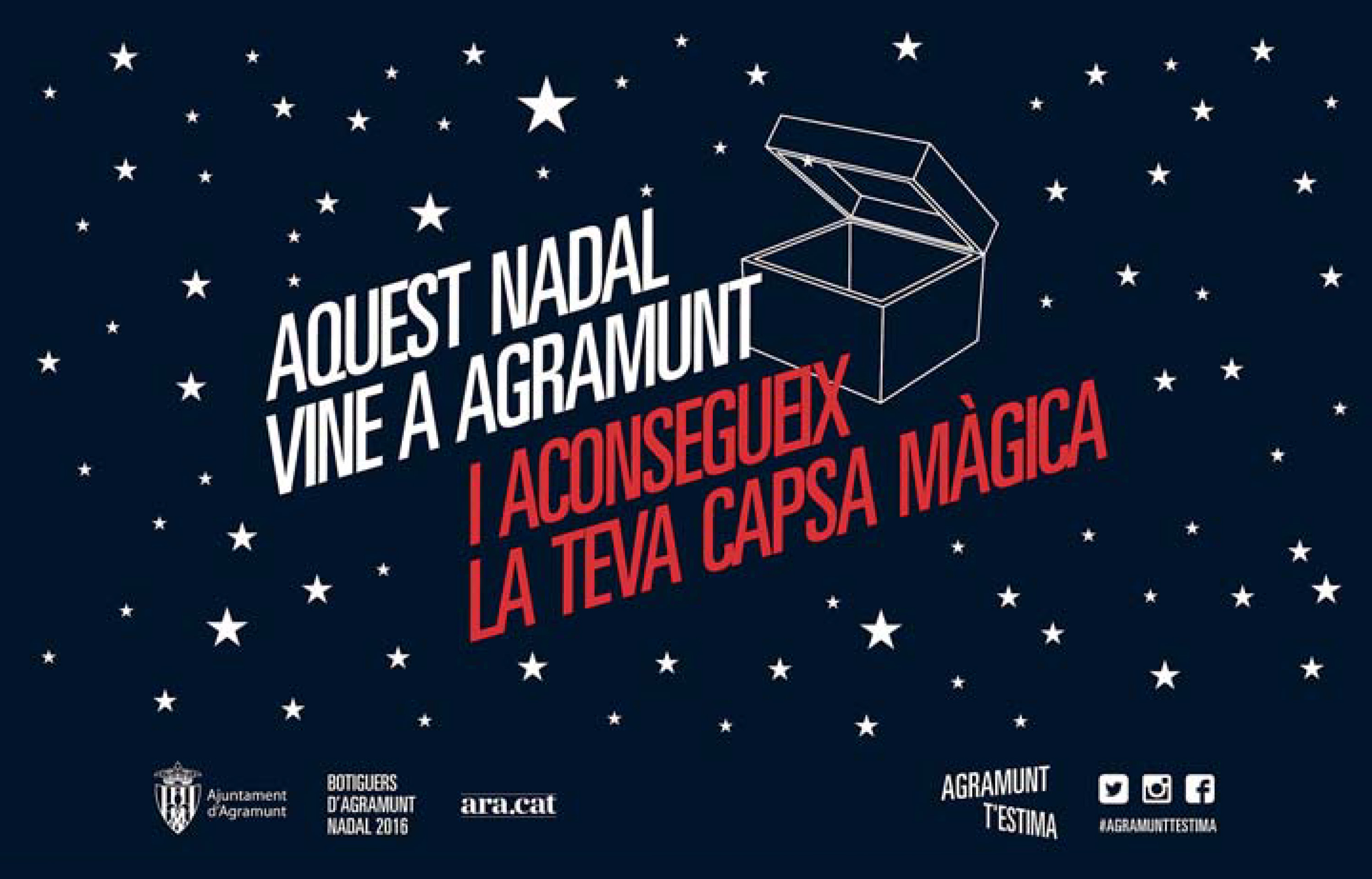 Anunci gràfic de la campanya 'Agramunt t’estima'