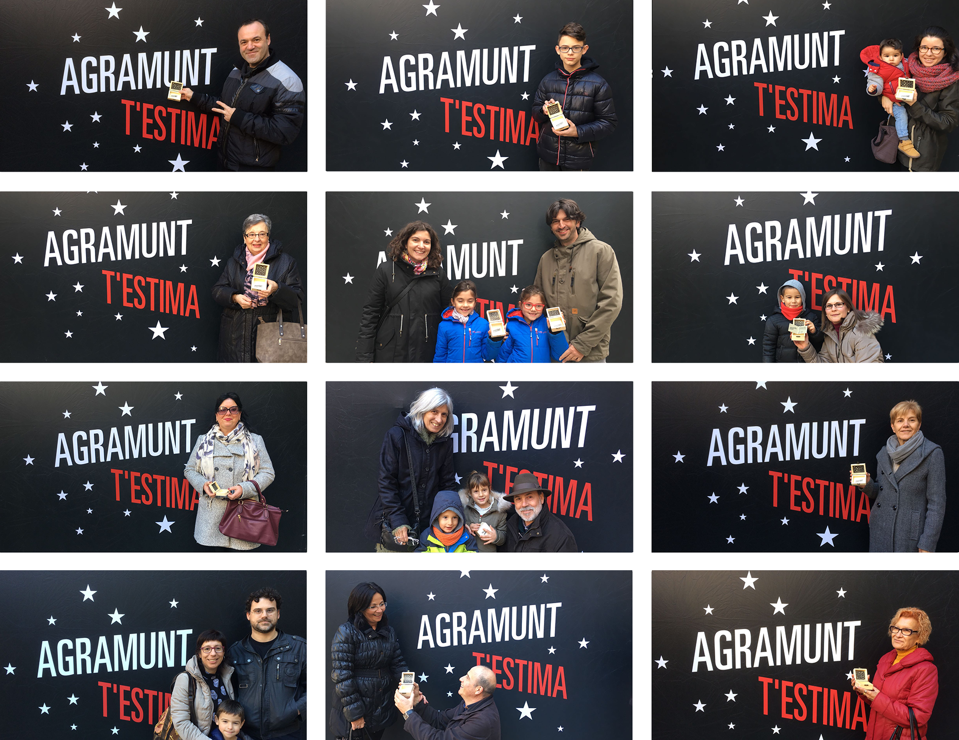 Photocall promocional de la campanya 'Agramunt t’estima'