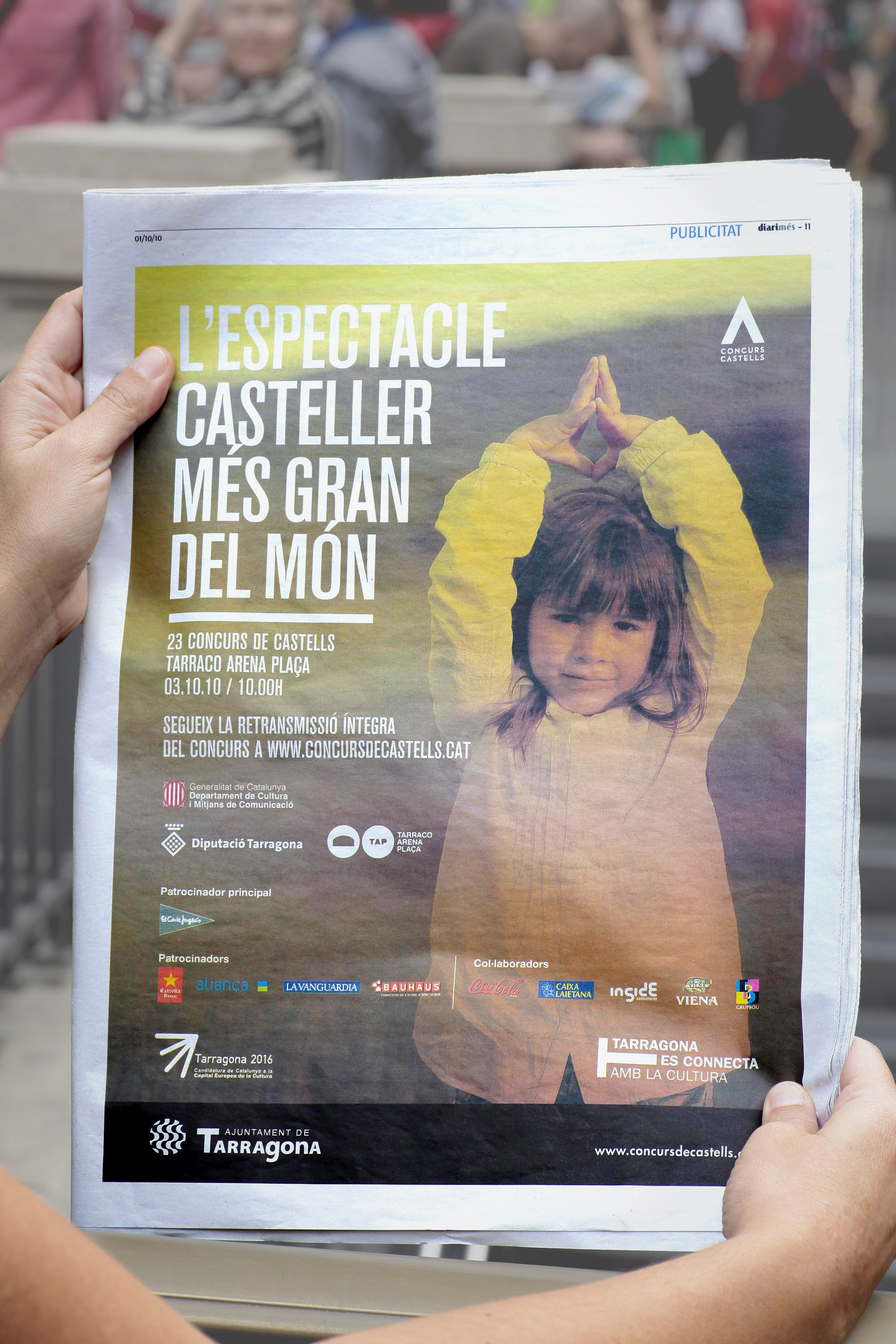 Anunci de premsa del Concurs de Castells