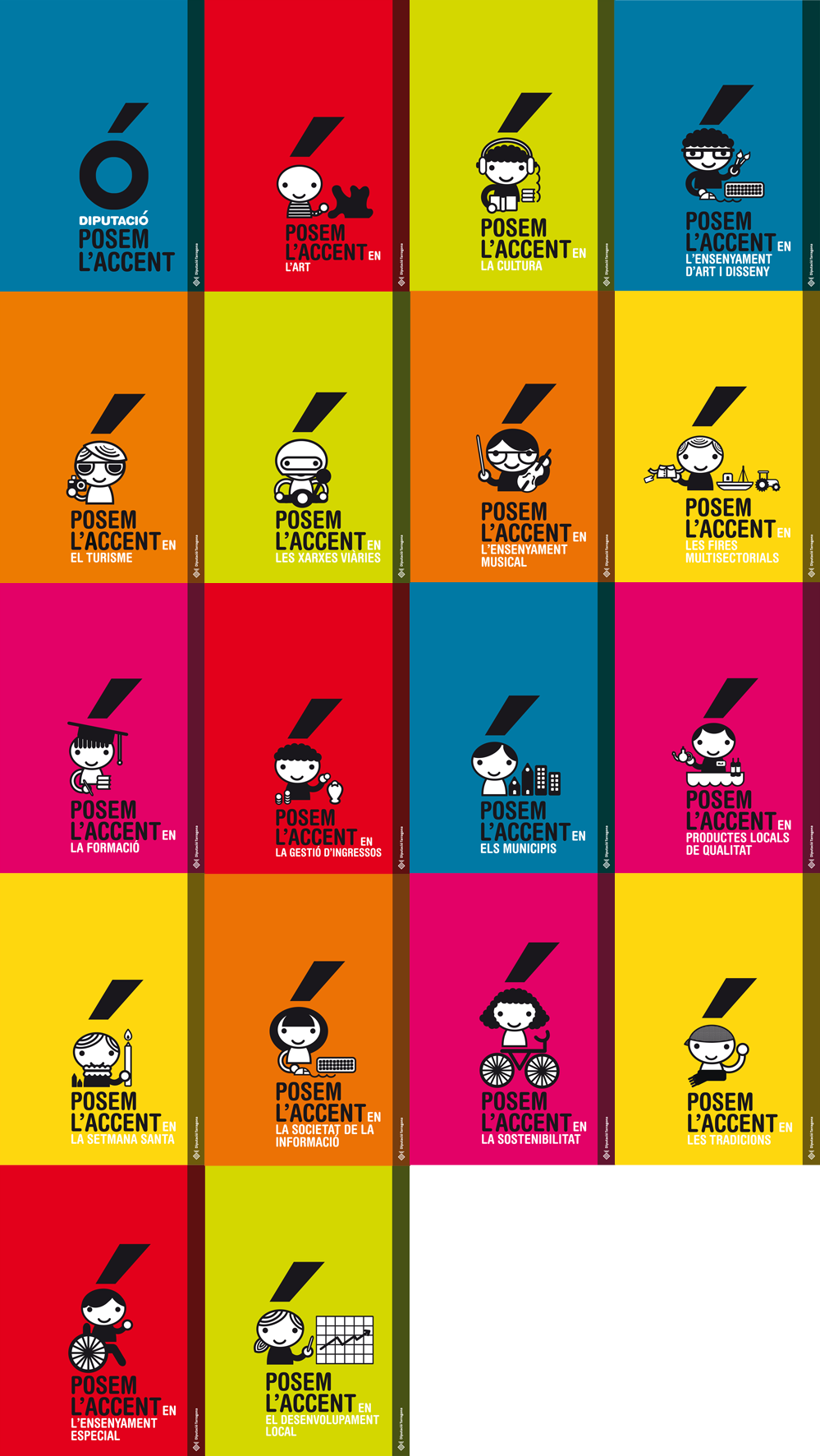 Pictogrames de la campanya de la Diputació de Tarragona