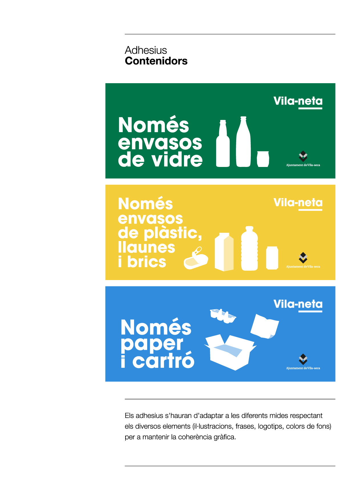 Adhesius per a contenidors